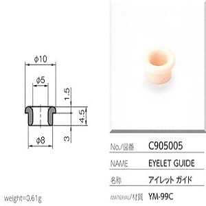 Mắt sứ Ceramic Eyelet guide Yuasa C905005